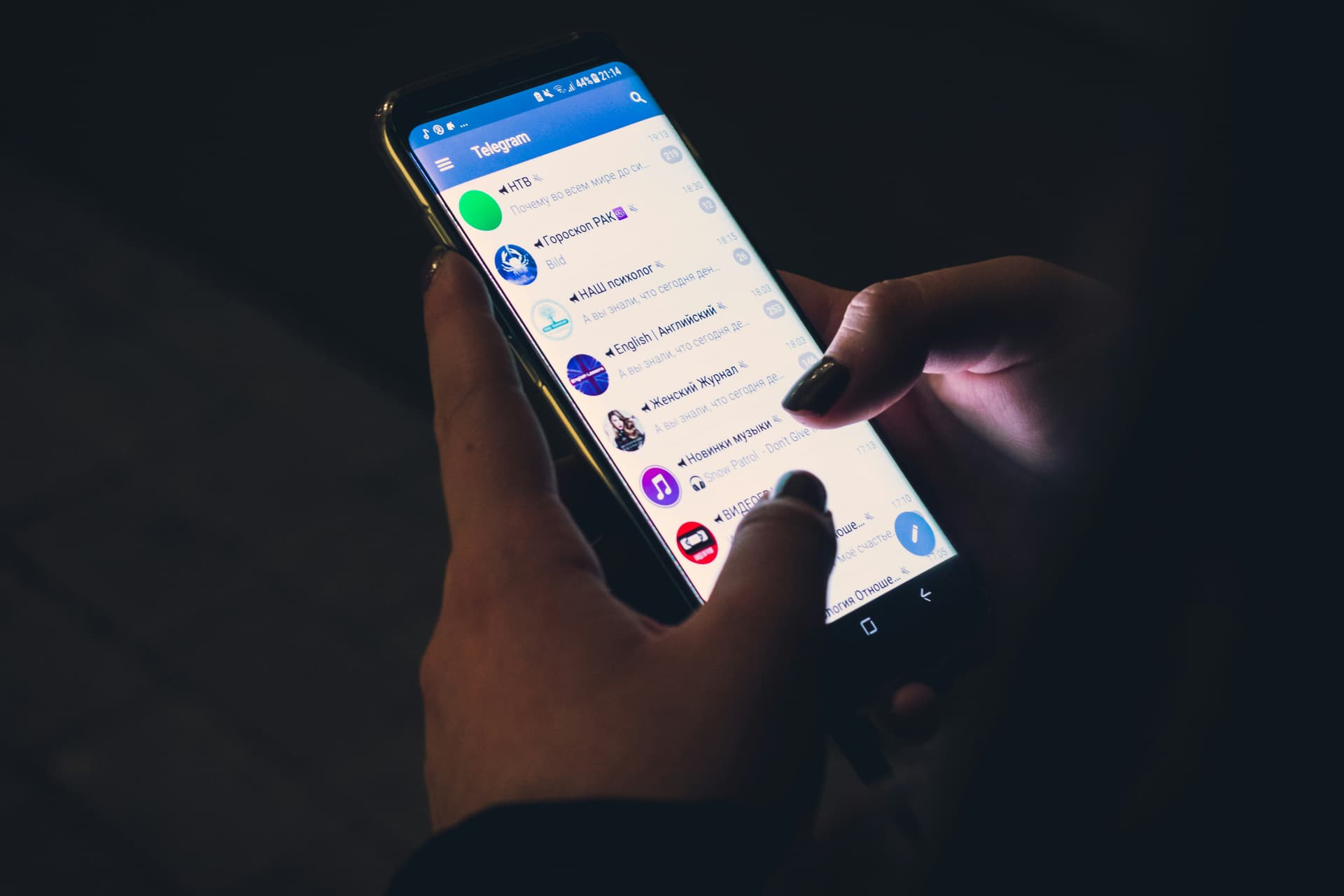 Person confidently using dating app on phone